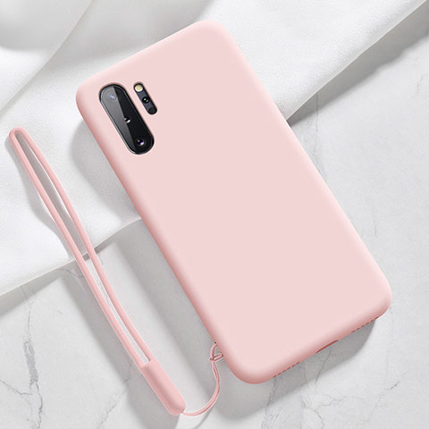 Funda Silicona Ultrafina Goma 360 Grados Carcasa S05 para Samsung Galaxy Note 10 Plus 5G Rosa