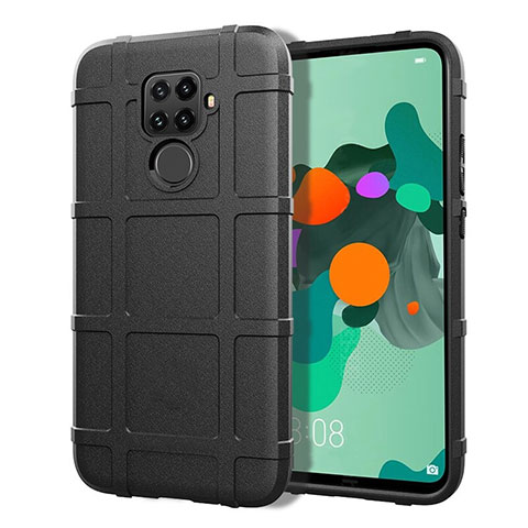 Funda Silicona Ultrafina Goma 360 Grados Carcasa S07 para Huawei Nova 5z Negro