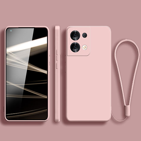 Funda Silicona Ultrafina Goma 360 Grados Carcasa S07 para Oppo Reno9 Pro+ Plus 5G Rosa