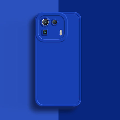 Funda Silicona Ultrafina Goma 360 Grados Carcasa S07 para Xiaomi Mi 11 Pro 5G Azul