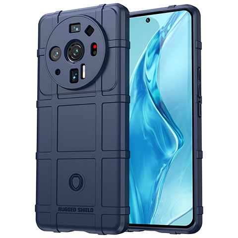 Funda Silicona Ultrafina Goma 360 Grados Carcasa S07 para Xiaomi Mi 12 Ultra 5G Azul