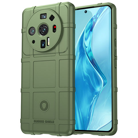 Funda Silicona Ultrafina Goma 360 Grados Carcasa S07 para Xiaomi Mi 12 Ultra 5G Verde