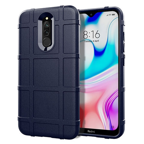 Funda Silicona Ultrafina Goma 360 Grados Carcasa S07 para Xiaomi Redmi 8 Azul