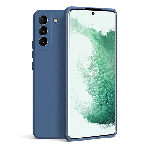Funda Silicona Ultrafina Goma 360 Grados Carcasa S08 para Samsung Galaxy S21 FE 5G Azul