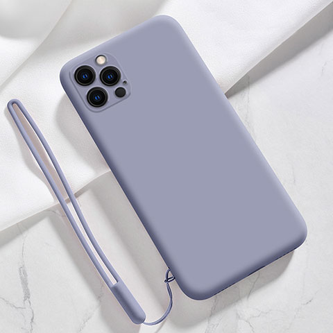 Funda Silicona Ultrafina Goma 360 Grados Carcasa S09 para Apple iPhone 13 Pro Max Gris