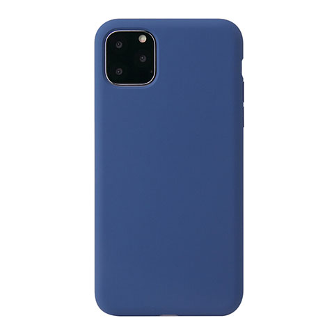 Funda Silicona Ultrafina Goma 360 Grados Carcasa Y01 para Apple iPhone 11 Pro Azul Cielo