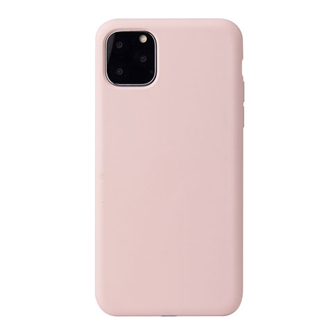 Funda Silicona Ultrafina Goma 360 Grados Carcasa Y01 para Apple iPhone 11 Pro Oro Rosa