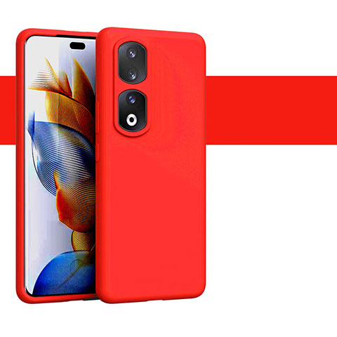 Funda Silicona Ultrafina Goma 360 Grados Carcasa YK1 para Huawei Honor 90 Pro 5G Rojo