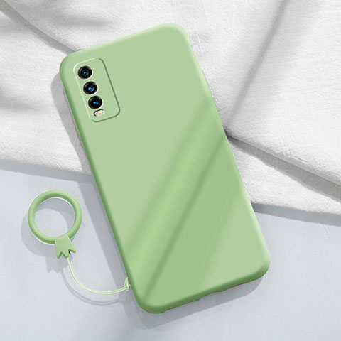 Funda Silicona Ultrafina Goma 360 Grados Carcasa YK1 para Vivo Y12G Verde