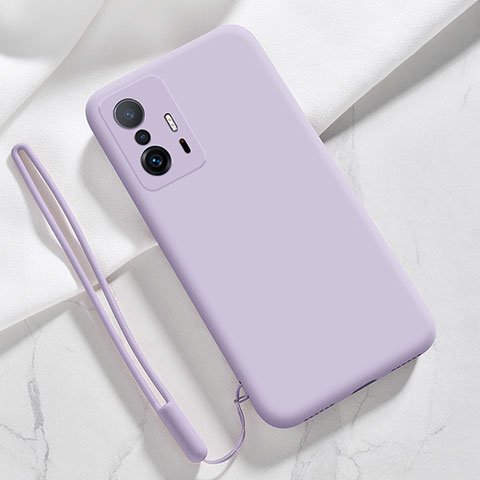 Funda Silicona Ultrafina Goma 360 Grados Carcasa YK1 para Xiaomi Mi 11T 5G Purpura Claro