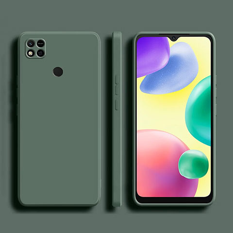 Funda Silicona Ultrafina Goma 360 Grados Carcasa YK1 para Xiaomi Redmi 9C NFC Verde