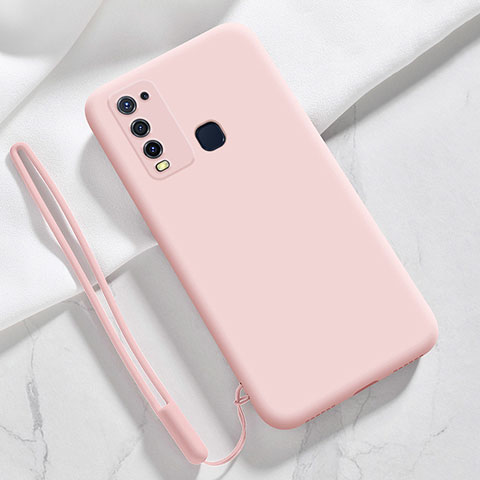 Funda Silicona Ultrafina Goma 360 Grados Carcasa YK3 para Vivo Y50 Rosa