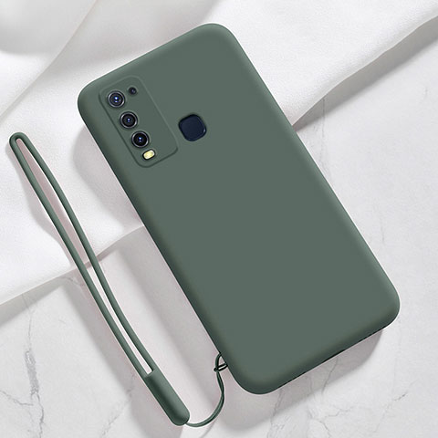 Funda Silicona Ultrafina Goma 360 Grados Carcasa YK3 para Vivo Y50 Verde Noche