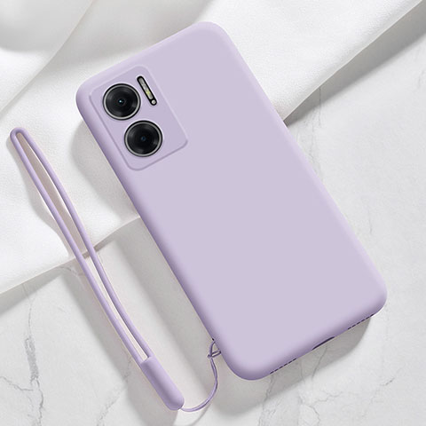 Funda Silicona Ultrafina Goma 360 Grados Carcasa YK4 para Xiaomi Redmi Note 11E 5G Purpura Claro