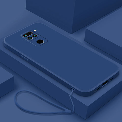 Funda Silicona Ultrafina Goma 360 Grados Carcasa YK4 para Xiaomi Redmi Note 9 Azul