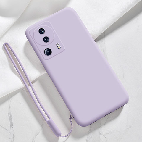 Funda Silicona Ultrafina Goma 360 Grados Carcasa YK5 para Xiaomi Mi 13 Lite 5G Purpura Claro