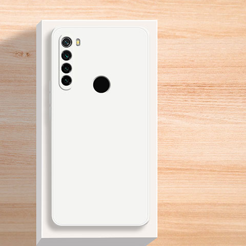 Funda Silicona Ultrafina Goma 360 Grados Carcasa YK5 para Xiaomi Redmi Note 8 (2021) Blanco