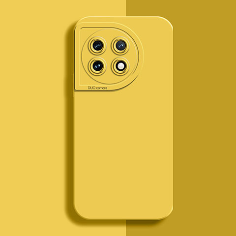 Funda Silicona Ultrafina Goma 360 Grados Carcasa YK6 para OnePlus Ace 2 Pro 5G Amarillo