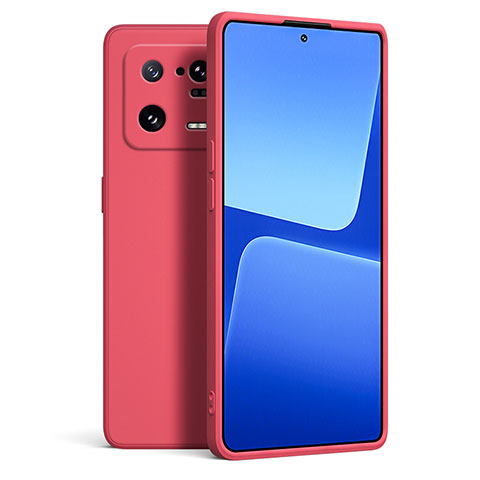 Funda Silicona Ultrafina Goma 360 Grados Carcasa YK6 para Xiaomi Mi 13 Pro 5G Rojo