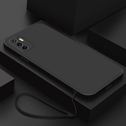 Funda Silicona Ultrafina Goma 360 Grados Carcasa YK6 para Xiaomi Redmi Note 11 SE 5G Negro