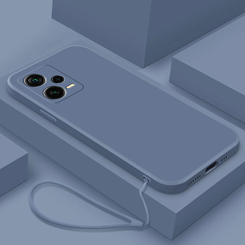 Funda Silicona Ultrafina Goma 360 Grados Carcasa YK6 para Xiaomi Redmi Note 12 5G Gris Lavanda