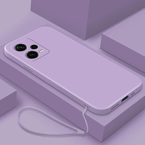 Funda Silicona Ultrafina Goma 360 Grados Carcasa YK6 para Xiaomi Redmi Note 12 5G Purpura Claro