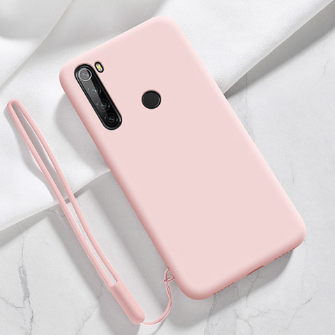 Funda Silicona Ultrafina Goma 360 Grados Carcasa YK6 para Xiaomi Redmi Note 8 (2021) Oro Rosa