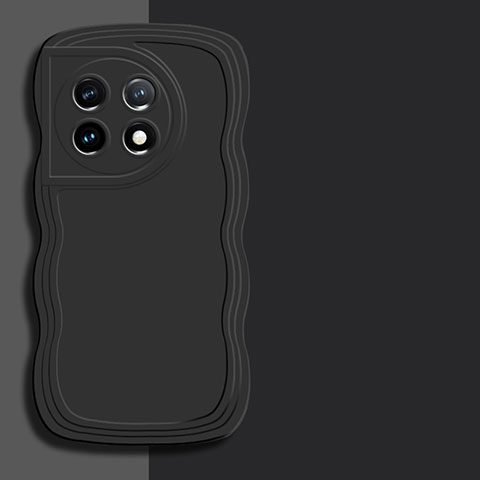 Funda Silicona Ultrafina Goma 360 Grados Carcasa YK7 para OnePlus 11R 5G Negro