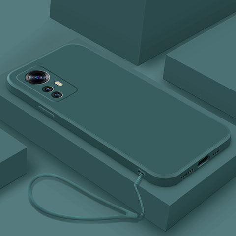Funda Silicona Ultrafina Goma 360 Grados Carcasa YK7 para Xiaomi Mi 12T Pro 5G Verde