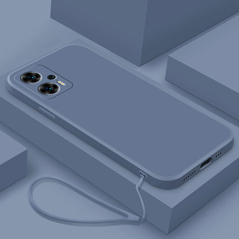 Funda Silicona Ultrafina Goma 360 Grados Carcasa YK8 para Xiaomi Redmi Note 11T Pro+ Plus 5G Gris Lavanda