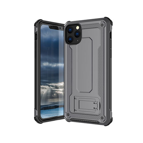 Funda Silicona Ultrafina Goma 360 Grados Carcasa Z01 para Apple iPhone 11 Pro Gris