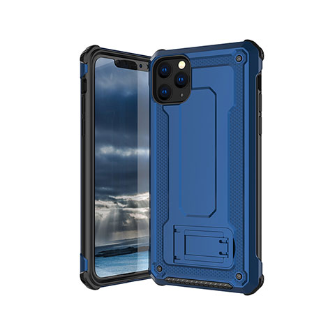 Funda Silicona Ultrafina Goma 360 Grados Carcasa Z01 para Apple iPhone 11 Pro Max Azul