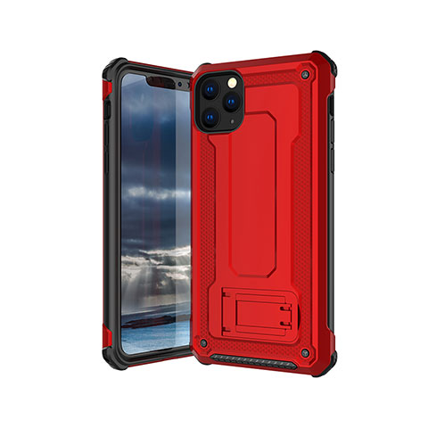 Funda Silicona Ultrafina Goma 360 Grados Carcasa Z01 para Apple iPhone 11 Pro Rojo