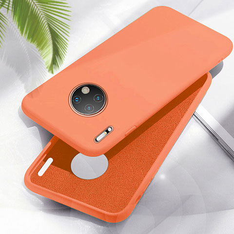 Funda Silicona Ultrafina Goma 360 Grados Carcasa Z05 para Huawei Mate 30 Naranja