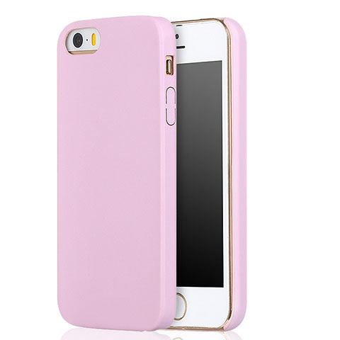 Funda Silicona Ultrafina Goma 360 Grados para Apple iPhone 5 Rosa