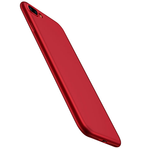 Funda Silicona Ultrafina Goma 360 Grados para Apple iPhone 8 Plus Rojo