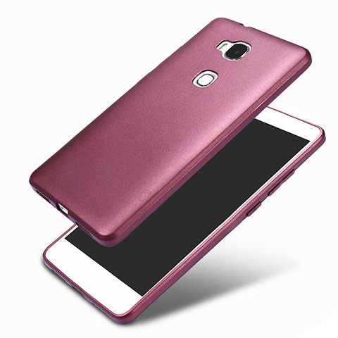 Funda Silicona Ultrafina Goma 360 Grados para Huawei Honor 5X Morado