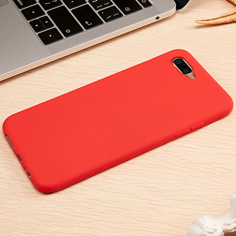 Funda Silicona Ultrafina Goma Carcasa A01 para Oppo R15X Rojo