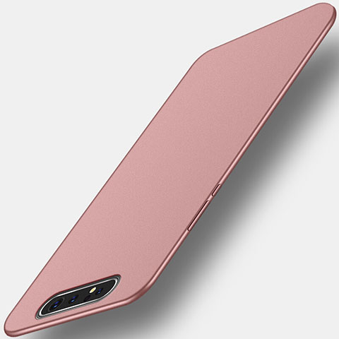 Funda Silicona Ultrafina Goma Carcasa C01 para Samsung Galaxy A80 Oro Rosa