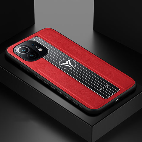 Funda Silicona Ultrafina Goma Carcasa C01 para Xiaomi Mi 11 5G Rojo