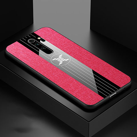 Funda Silicona Ultrafina Goma Carcasa C01 para Xiaomi Redmi Note 8 Pro Rosa Roja