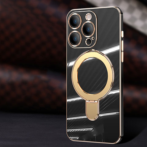 Funda Silicona Ultrafina Goma Carcasa con Mag-Safe Magnetic C01 para Apple iPhone 12 Pro Negro