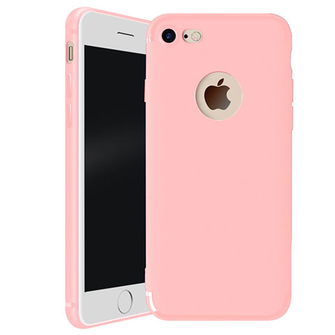 Funda Silicona Ultrafina Goma Carcasa H01 para Apple iPhone SE (2020) Rosa