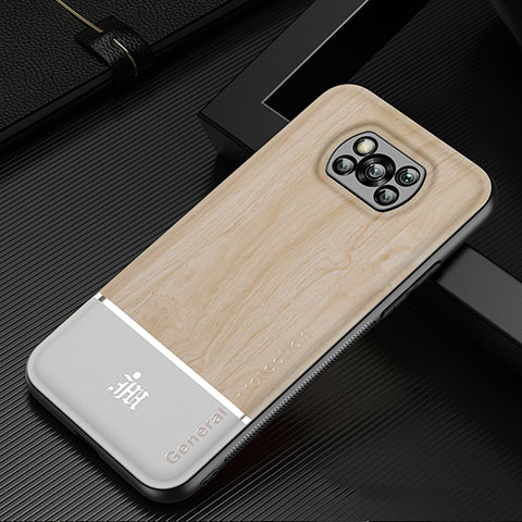 Funda Silicona Ultrafina Goma Carcasa JM1 para Xiaomi Poco X3 NFC Oro