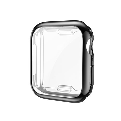 Funda Silicona Ultrafina Goma Carcasa S01 para Apple iWatch 5 40mm Negro