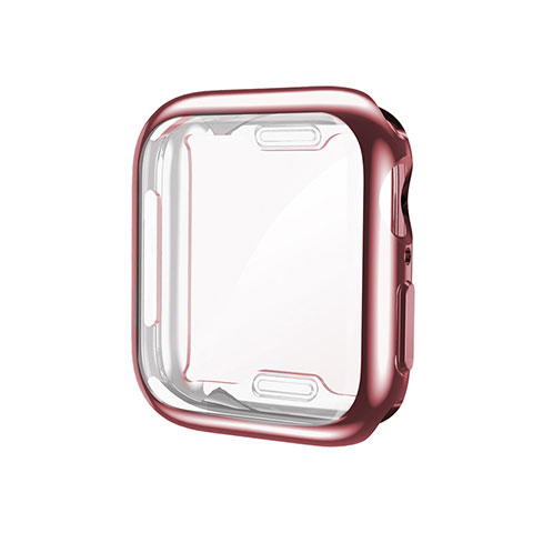 Funda Silicona Ultrafina Goma Carcasa S01 para Apple iWatch 5 40mm Oro Rosa