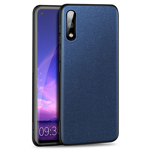 Funda Silicona Ultrafina Goma Carcasa S01 para Huawei Enjoy 10 Azul