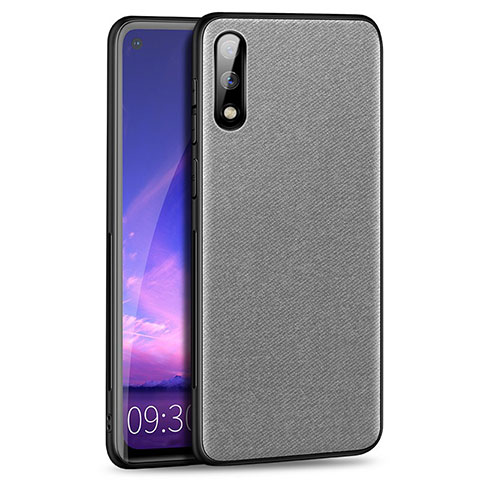 Funda Silicona Ultrafina Goma Carcasa S01 para Huawei Enjoy 10 Gris