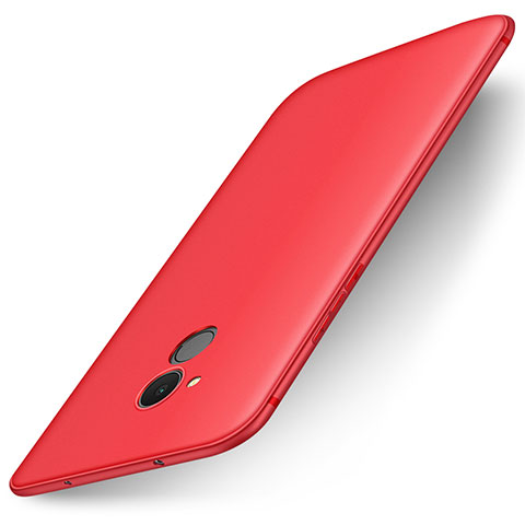 Funda Silicona Ultrafina Goma Carcasa S01 para Huawei Honor 6C Rojo