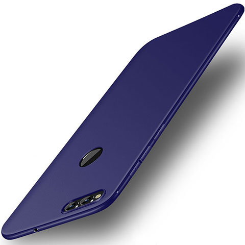 Funda Silicona Ultrafina Goma Carcasa S01 para Huawei Honor 7X Azul